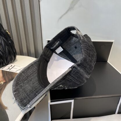 Balenciaga Korean style distressed washed vintage cap - Image 4