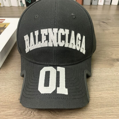 Balenciaga cutaway letter embroidered washed men's and women's casual baseball cap - Image 4