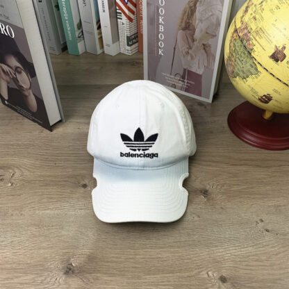 Balenciaga embroidered letters soft top washed distressed personalized baseball cap - Image 4