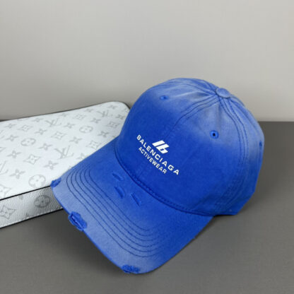 Balenciaga classic quote embroidered couple baseball cap - Image 4