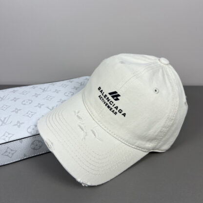 Balenciaga classic quote embroidered couple baseball cap - Image 4