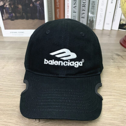 Balenciaga classic soft top washed notched distressed baseball cap - Image 4