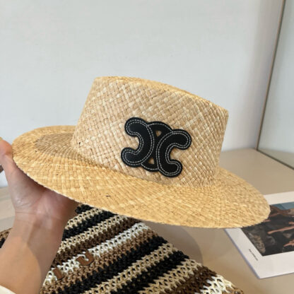 Celine raffia sun hat - Image 4