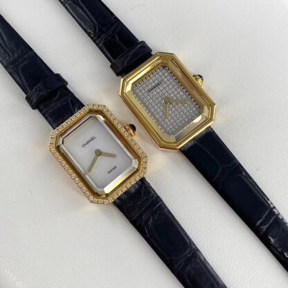 Chanel Black Gold Sugar Cube Women's Watch - Image 5