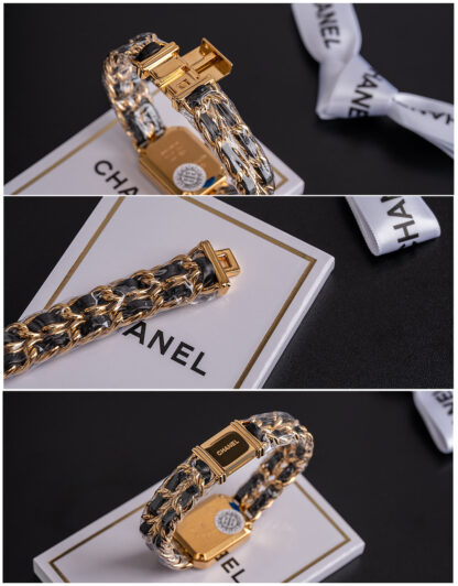 Chanel Black Gold Sugar Cube Women's Watch - Image 5