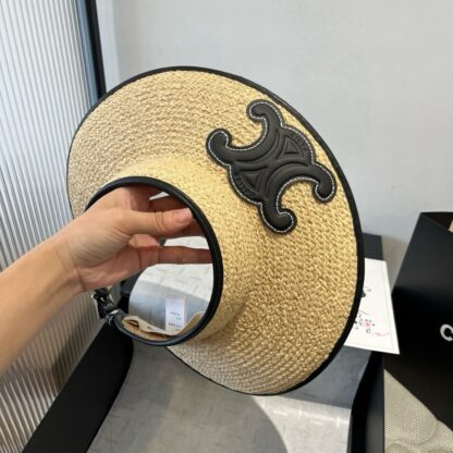 Celine raffia sun hat - Image 4