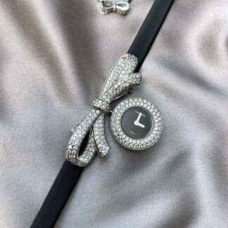 Chanel diamond bow watch