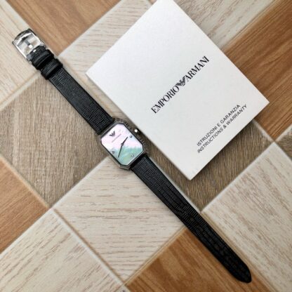 Armani Two-hand Sugar Cube Watch - Image 4