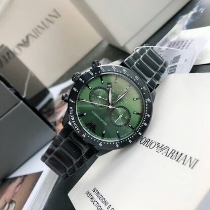 Armani Business Casual European and American Simple Atmospheric Quartz Steel Band Men's Watch - Image 4