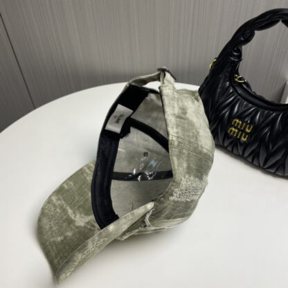 Celine Spring Washed Baseball Cap - Image 4
