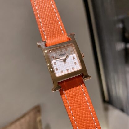 Hermes Square Dial Diamond Quartz Watch - Image 4