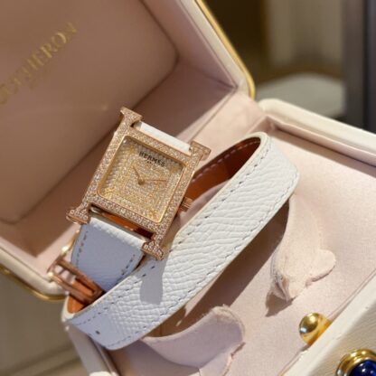 Hermes Temperament Square Dial Quartz Watch - Image 4