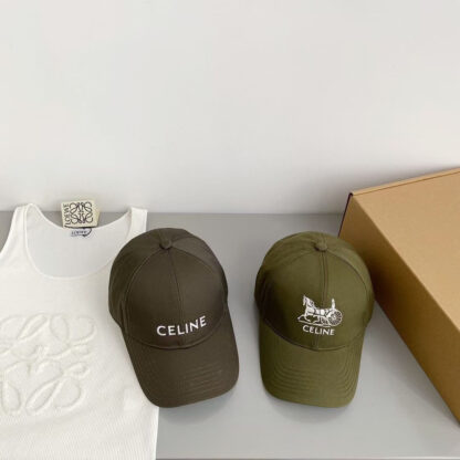 Celine all-match embroidered letters baseball cap - Image 4