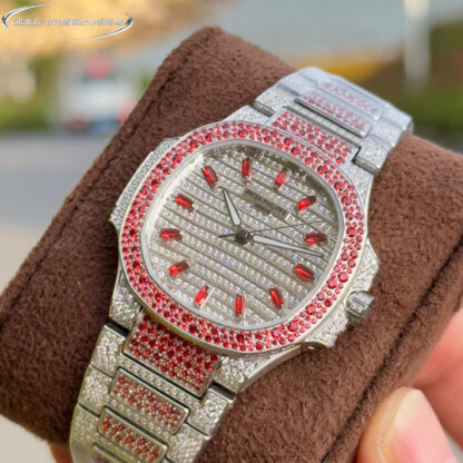 Patek Philippe 7118 Women's Nautilus Full Diamond Limited Edition Watch - Image 4