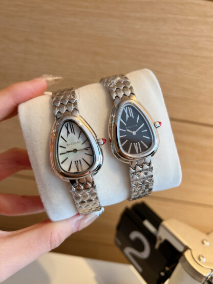 Bulgari Slim Gold Snake Shadow Sparkling Watch - Image 4