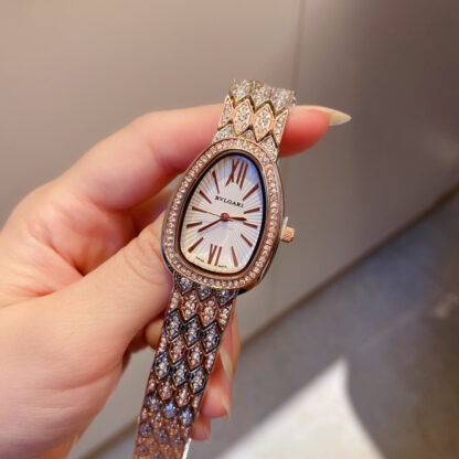 Bulgari gilded snake shadow shining watch - Image 4