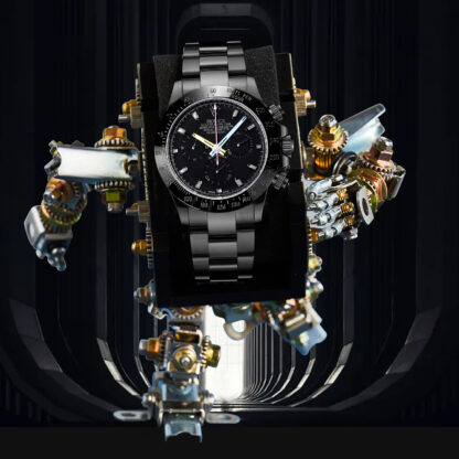 Rolex 12.3mm latest fourth generation Daytona stainless steel all black model - Image 4