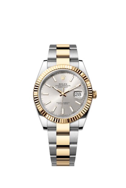 Rolex 41mm Datejust White Case Beveled Bezel Five Beads Strap - Image 4