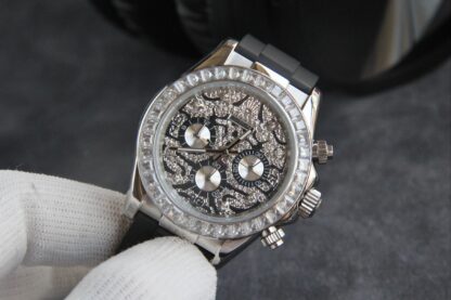 Rolex N2 Daytona Daytona Eye of the Tiger watch with tiger pattern. - Image 3