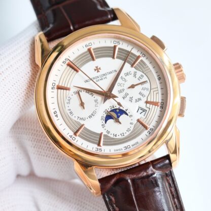 Vacheron Constantin Mechanical watch with moon phase movement - Image 4