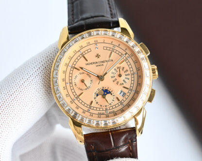Vacheron Constantin Mechanical watch with moon phase movement - Image 4