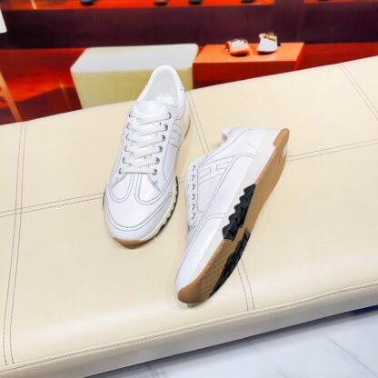 Hermès Paris catwalk model simple classic white casual shoes - Image 4