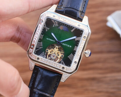 Cartier Square Skeleton Mechanical Watch - Image 4