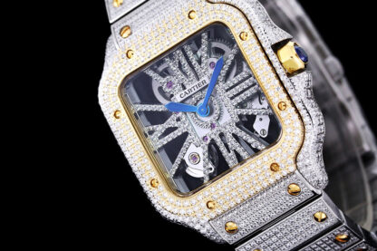 Cartier skeleton mechanical watch - Image 4