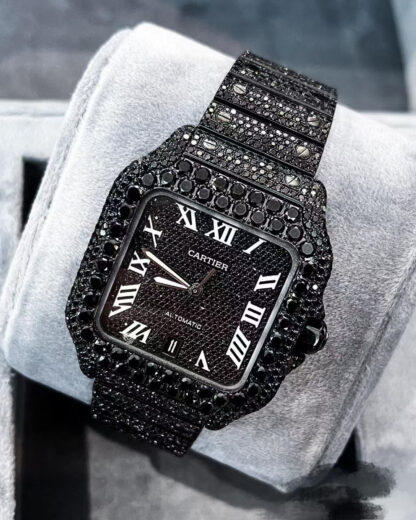 Cartier Santos Black Warrior Mechanical Watch - Image 4