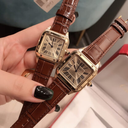 Cartier Santos Classic Elegant Couple Watch - Image 4