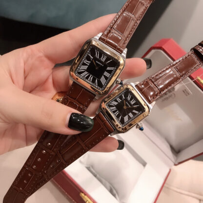 Cartier Santos Classic Elegant Couple Watch - Image 4