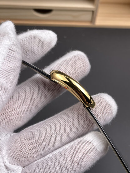 Cartier Bathtub Gold White Dial Watch - Image 4
