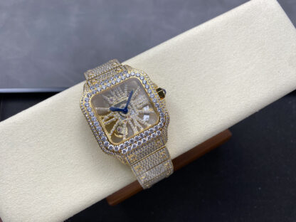 Cartier Santos Hollow Full Diamond Series Watch - Image 4