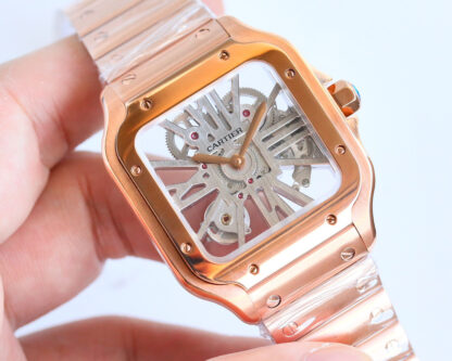 Cartier Santos Skeleton Series Mechanical Watch - Image 4