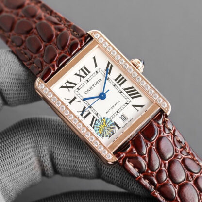 Cartier Tank series elegant and bold mechanical watch - Image 4