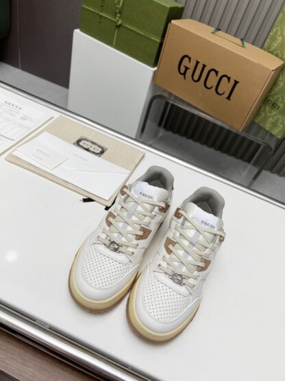 Gucci high and low top distressed sneakers - Image 4
