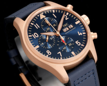 IWC Bronze Gold Chronograph Spitfire Series Watch - Image 4