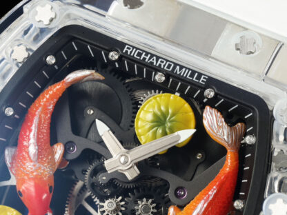 Richard Mille Fish Playing Lotus Leaf Tourbillon Watch - Image 4