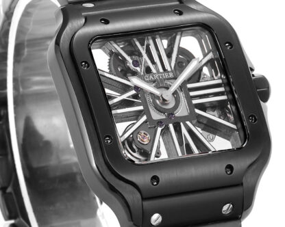 Cartier Santos hollow steel belt series mechanical watch - Image 2