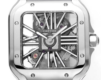 Cartier Santos hollow steel belt series mechanical watch - Image 2