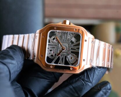 Cartier Santos Skeleton Series Mechanical Watch - Image 4