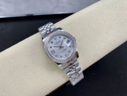 Rolex women's model with single calendar and chronograph, 31mm diameter - Image 4