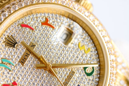 Rolex Logbook with Full Diamonds - Rich and Luxurious Edition - Image 4
