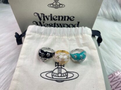 Vivienne Westwood Heart Enamel Ring - Image 4