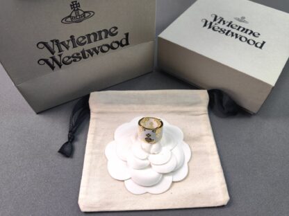 Vivienne Westwood White Rubber Wide Ring - Image 4