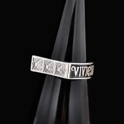 Vivienne Westwood Square Vintage Letter Ring - Image 4