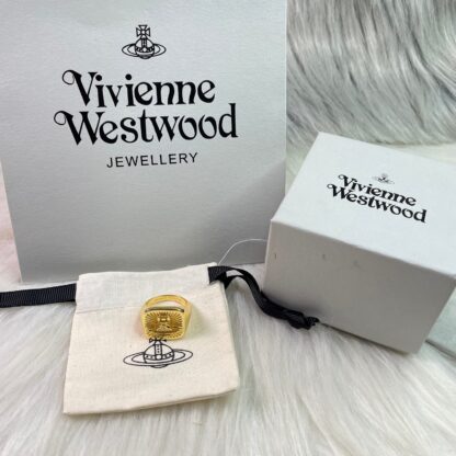 Vivienne Westwood Square Wax Saturn Ring - Image 4