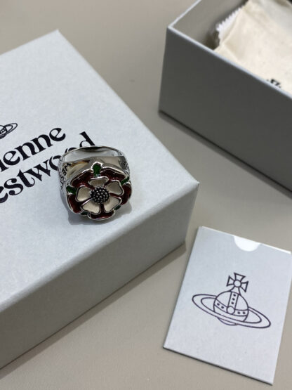 Vivienne Westwood flower color enamel ring - Image 4
