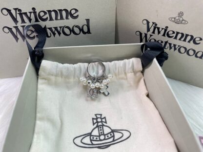 Vivienne Westwood Crown Pearl Open Ring - Image 3