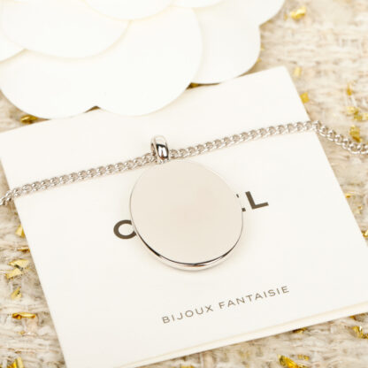 Chanel 25s silver mirror necklace - Image 4